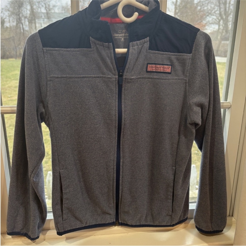 Vineyard Vines boys navy & grey Lightweight Full-Zip Jacket